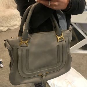 Chloe Large Grey Marcie Bag** used 3 times**